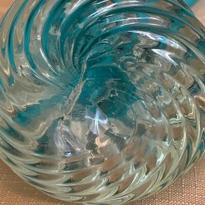 LOT 18 Murano Glass Hand Blown  Blue Bird 11" tall
