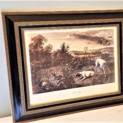 Lot #186  Framed Hunting Print 