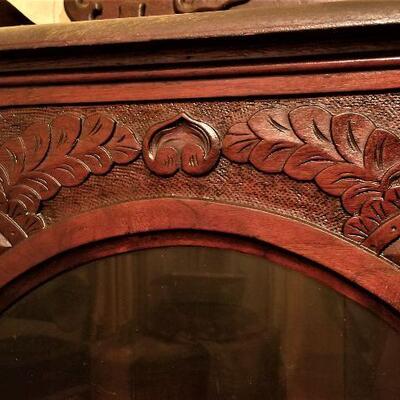 Lot #187  Art Nouveau Glass-Fronted Cabinet