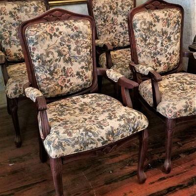 Lot #189  Set of Four Contemporary Armchairs - Dining Chairs