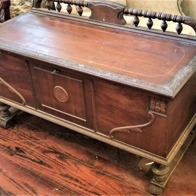 Lot #190  Vintage Roos Cedar Chest with Key