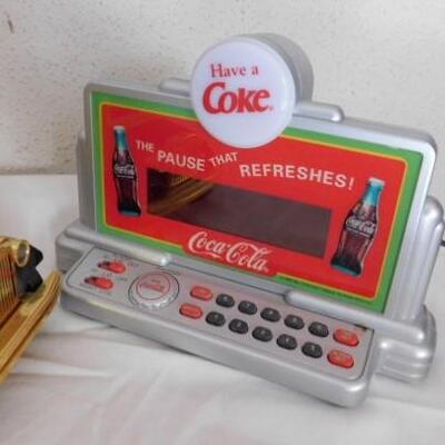 Pair of Coca-Cola Clocks and Radios
