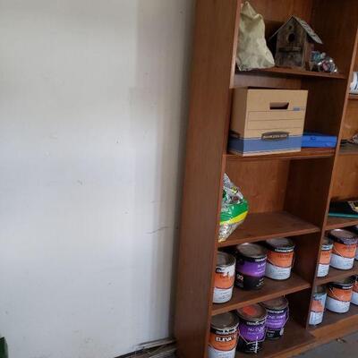 Lot 693: Large Bookcase (items on shelves not included)