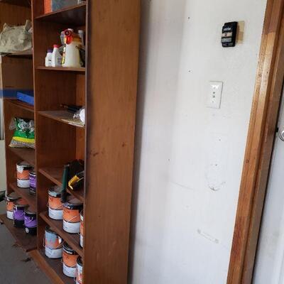 Lot 693: Large Bookcase (items on shelves not included)