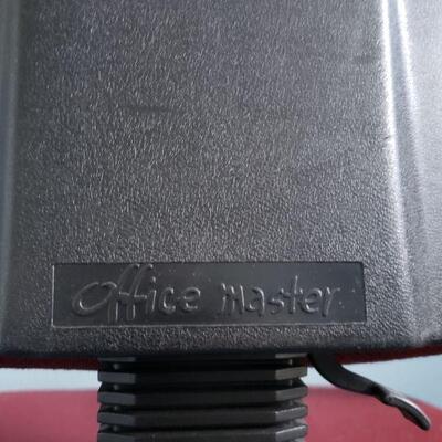 Lot 696: Office Master Red Adjustable Chair