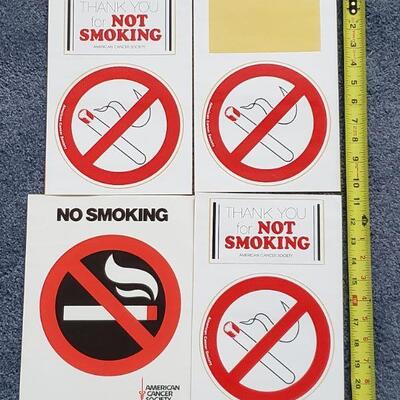 Lot 697: Vintage Stickers- Thank you for NOT SMOKING 