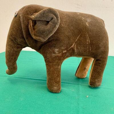 LOT 71  ANTIQUE TOY STUFFED ELEPHANT 