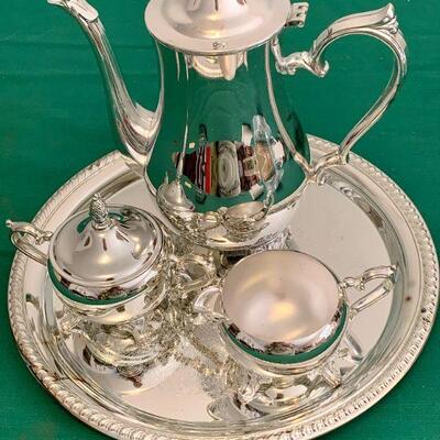 LOT 74 INTERNATIONAL SILVER CO PLATED COFFEE SET 