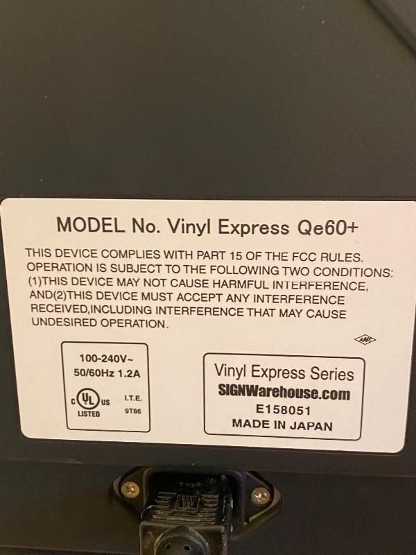 Vinyl Express Qe60+ Vinyl Cutter