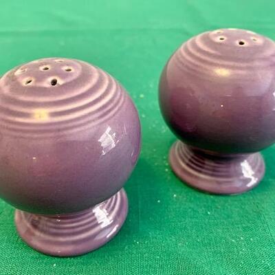 LOT 79 Pair Fiesta Lilac Ball Salt & Pepper Shakers
