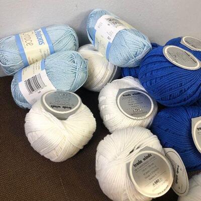#14 Cotton yarn Blue, Blue and White 