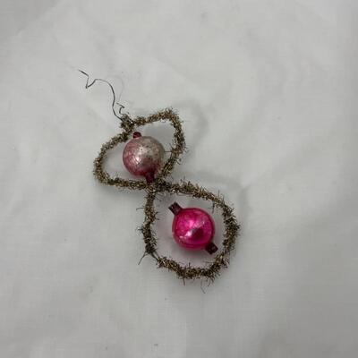(10) Antique | Two Victorian German Tinsel Ornaments