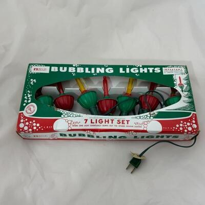 (13) Vintage | Set Bubble Lights WORKS