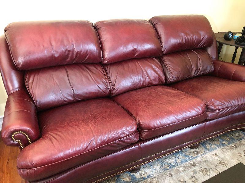 handcock and moore leather sofa