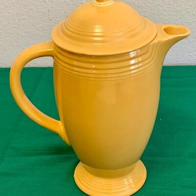 LOT 107 Vintage Fiesta Ware Yellow Coffee Pot