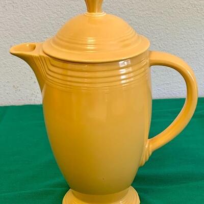 LOT 107 Vintage Fiesta Ware Yellow Coffee Pot