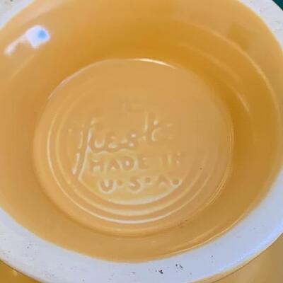 LOT 107 Vintage Fiesta Ware Yellow Coffee Pot