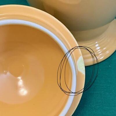 LOT 107 Vintage Fiesta Ware Yellow Coffee Pot
