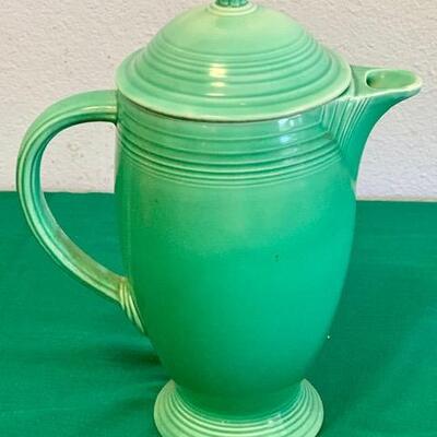 LOT 108 Vintage Fiesta Ware Green Coffee Pot Server