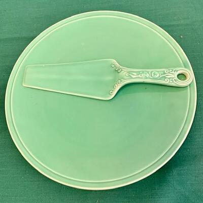 LOT 111 Vintage Fiesta Kitchen Kraft Cake Plate and Server Home Laughlin