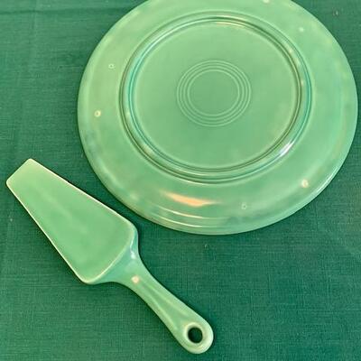 LOT 111 Vintage Fiesta Kitchen Kraft Cake Plate and Server Home Laughlin