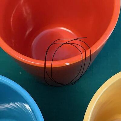 LOT 120 Vintage Home Laughlin Co. 3 Harlequin Tumblers