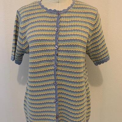LOT 132 ALFRED DUNNER KNIT TOP SHORT SLEEVE