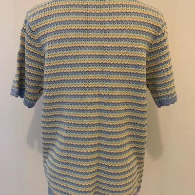 LOT 132 ALFRED DUNNER KNIT TOP SHORT SLEEVE