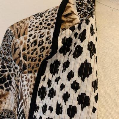 LOT 134 ALFRED DUNNER JACKET ANIMAL PRINT