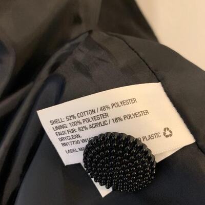 LOT 140 XHILARATION WRAP FRONT COAT