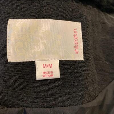 LOT 140 XHILARATION WRAP FRONT COAT