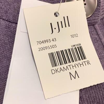 LOT 144 J JILL PURPLE SWEATER NWT 