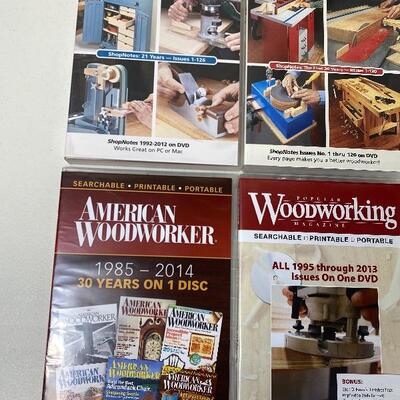 Lot# 141 s Lot of Archived Woodworking Magazines Searchable Printable on DVD Back Issues Magazine Cabinet Making Tools 