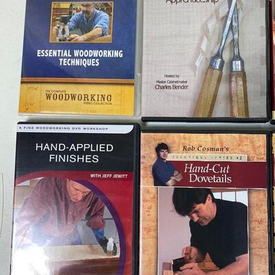 Lot# 143 s 11 DVDâ€™s Woodworking Cabinet Making Tools Technique 