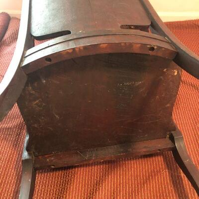 Antique Parlor Chair with Carved Griffon Arms - Needs Repair