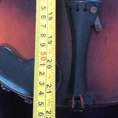 Antique Reproduction Stradivarius Violin in Case - For parts or repair  