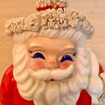 LOT 163 VINTAGE CERAMIC SANTA BANK 