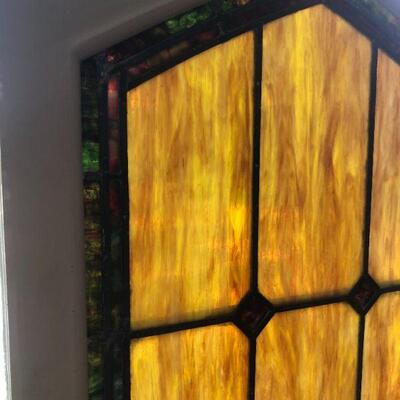 Antique Large Stained Glass Window - Window 1