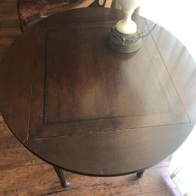 Antique Parlor Gaming Drop Leaf table 