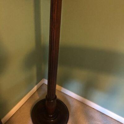 Floor Lamp with Vintage Slag Glass Lamp Shade