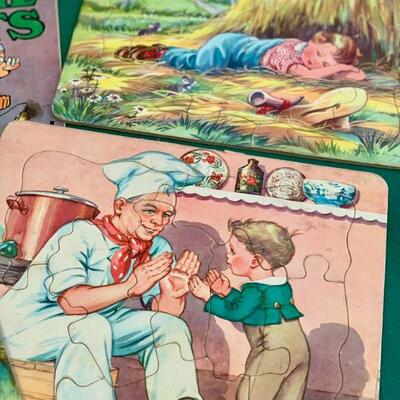 LOT 177 VINTAGE GROUP OF CHILDREN'S GAMES & PUZZLES