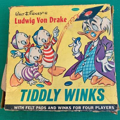 LOT 178 VINTAGE WALT DISNEY'S LUDWIG VON DRAKE TIDDLY WINKS
