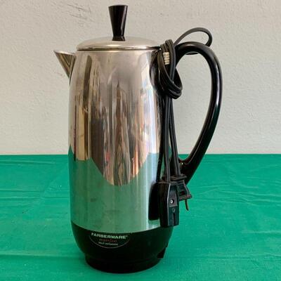 LOT 183 VINTAGE 12 CUP FARBERWARE COFFEE PERCOLATOR