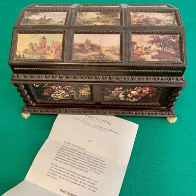 LOT 188 MERLE NORMAN PLASTIC JEWELRY CHEST MUSIC BOX GREAT WORKS OF ART