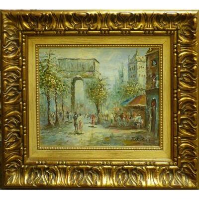 BLACK FRIDAY SALE Discount code: ABCBLACKFRIDAY     https://abcrugskilims.com/  Spanish Andalucia oil Painting, by Burnet from Cordoba...