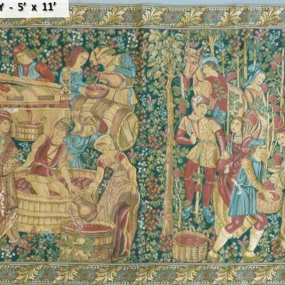 BLACK FRIDAY SALEÂ Discount code: ABCBLACKFRIDAYÂ  Â Â Â https://abcrugskilims.com/Â Â Fine quality, Oriental Tapestry, 5' X 11' on...