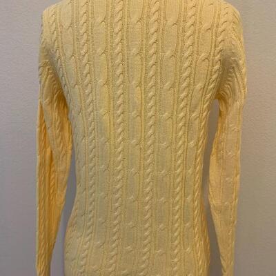 LOT 218 CROFT & BARROW YELLOW SWEATER