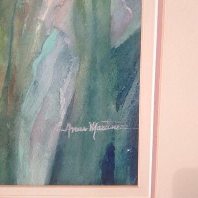 LOT 7  HOME DECOR & SIGNED LOCAL ARTIST WATER COLOR 