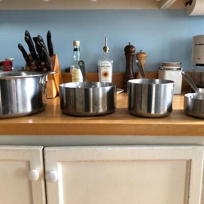 Lot of 4 All-Clad Pots