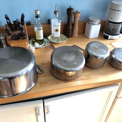 Lot of 4 All-Clad Pots
